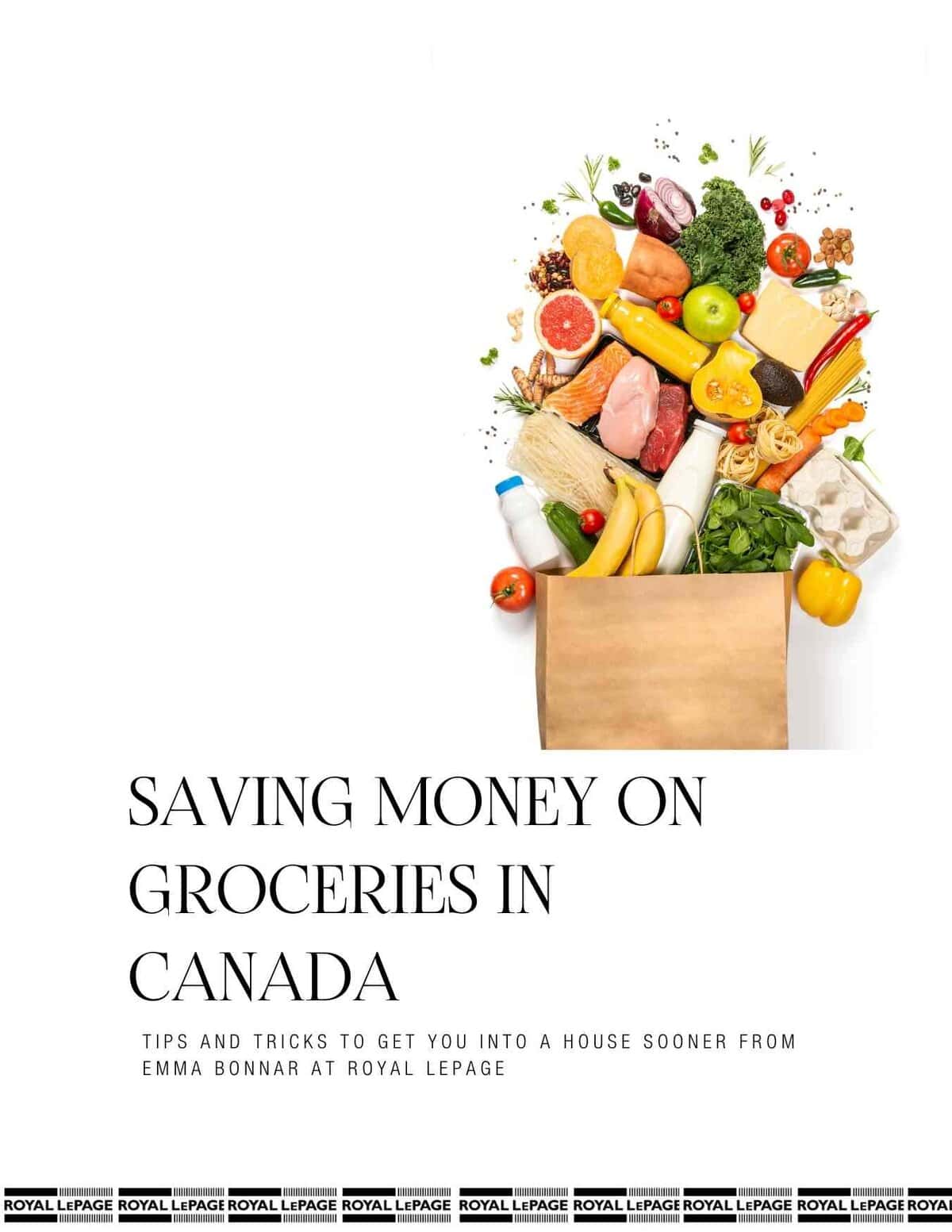 Free Canadian grocery savings guide with weekly shopping list tips for moms and families