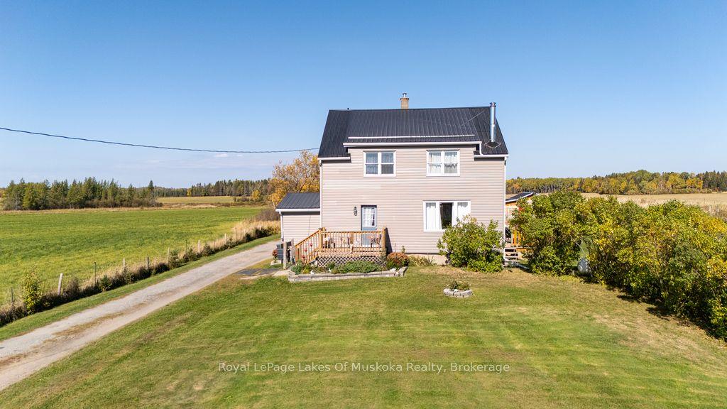 3-bedroom country home for sale on Chiswick Line in Chisholm Ontario with open pasture views