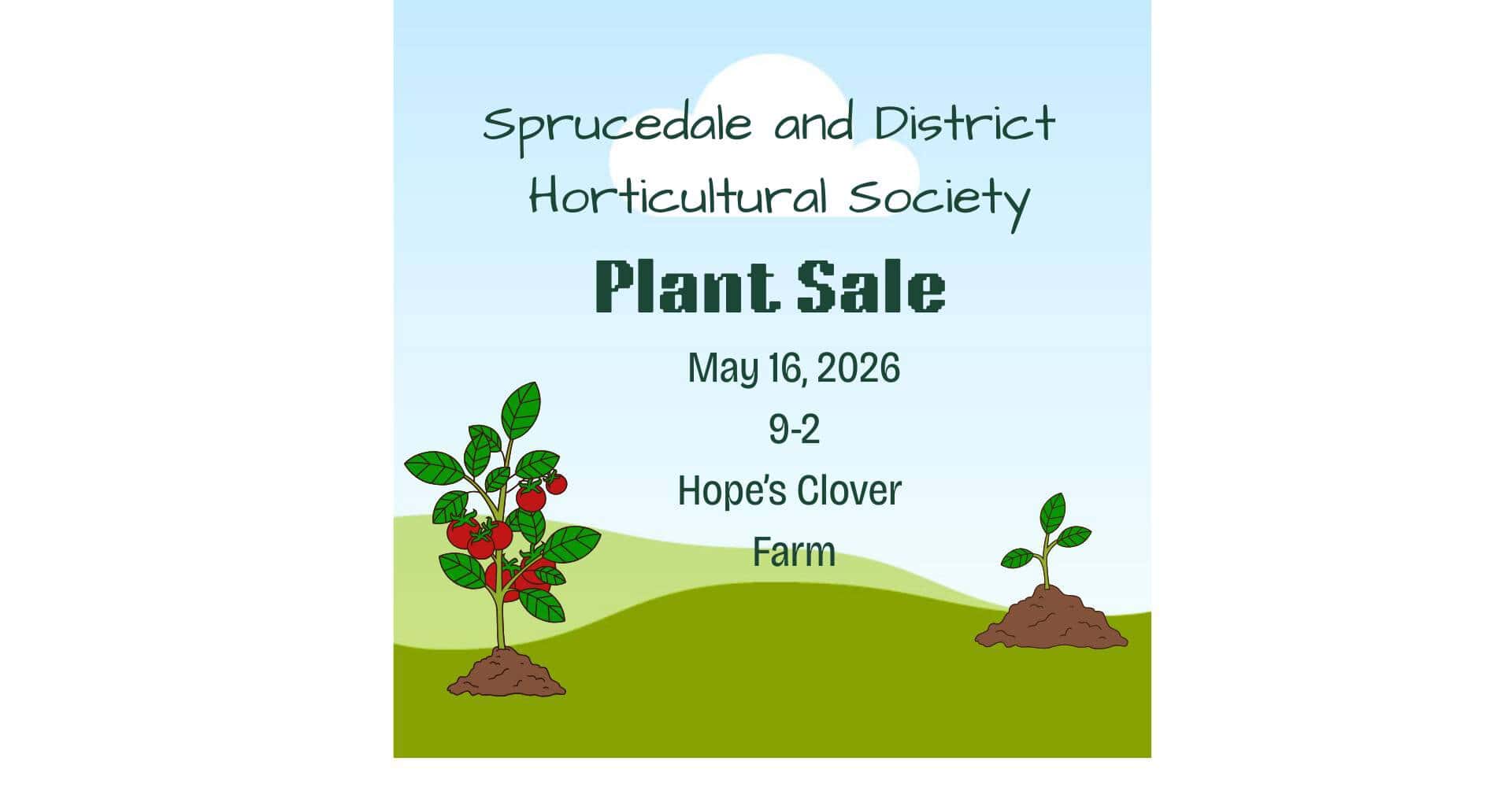 Sprucedale Horticultural Society plant sale at Hope's Cover Farm in Emsdale Ontario